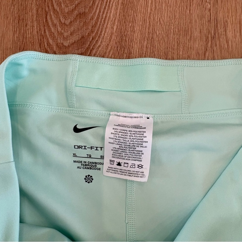Nike Dri-fit Women's XL Mint GREEN Athletic Golf Tenniscore Sporty Skort Skirt - Picture 5 of 6